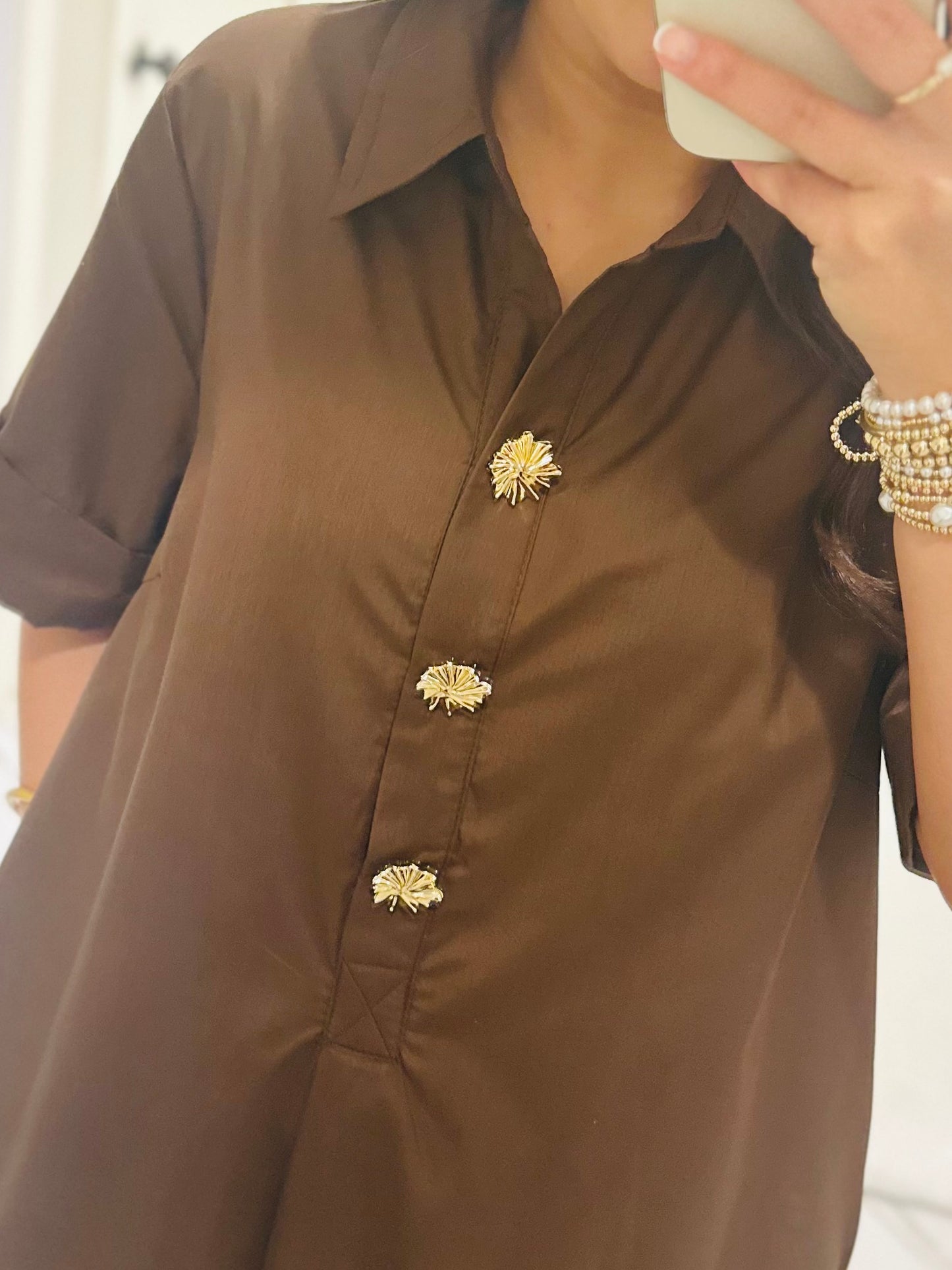The Delaney Brown Midi Dress