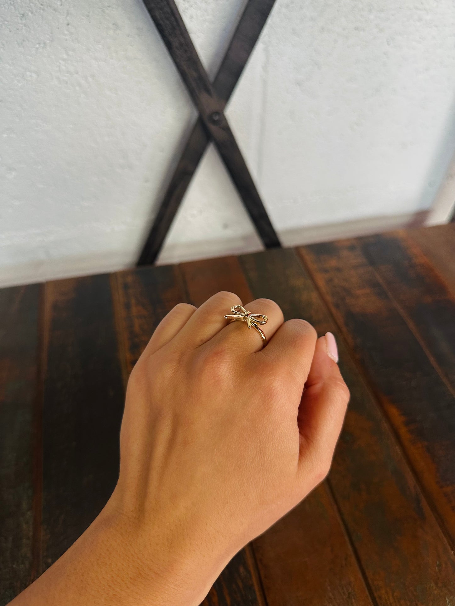 Gold Bow Knot Ring