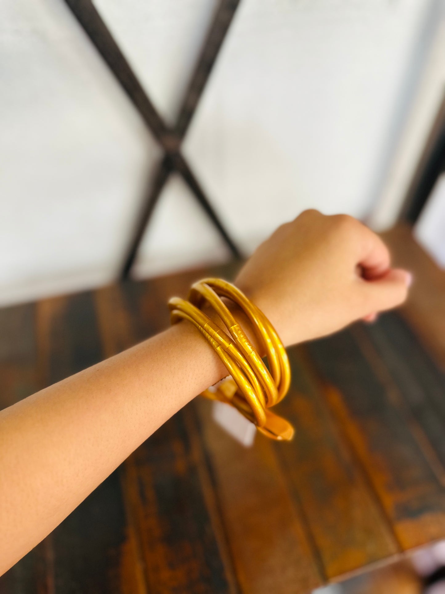 Gold Jelly Bangle Set