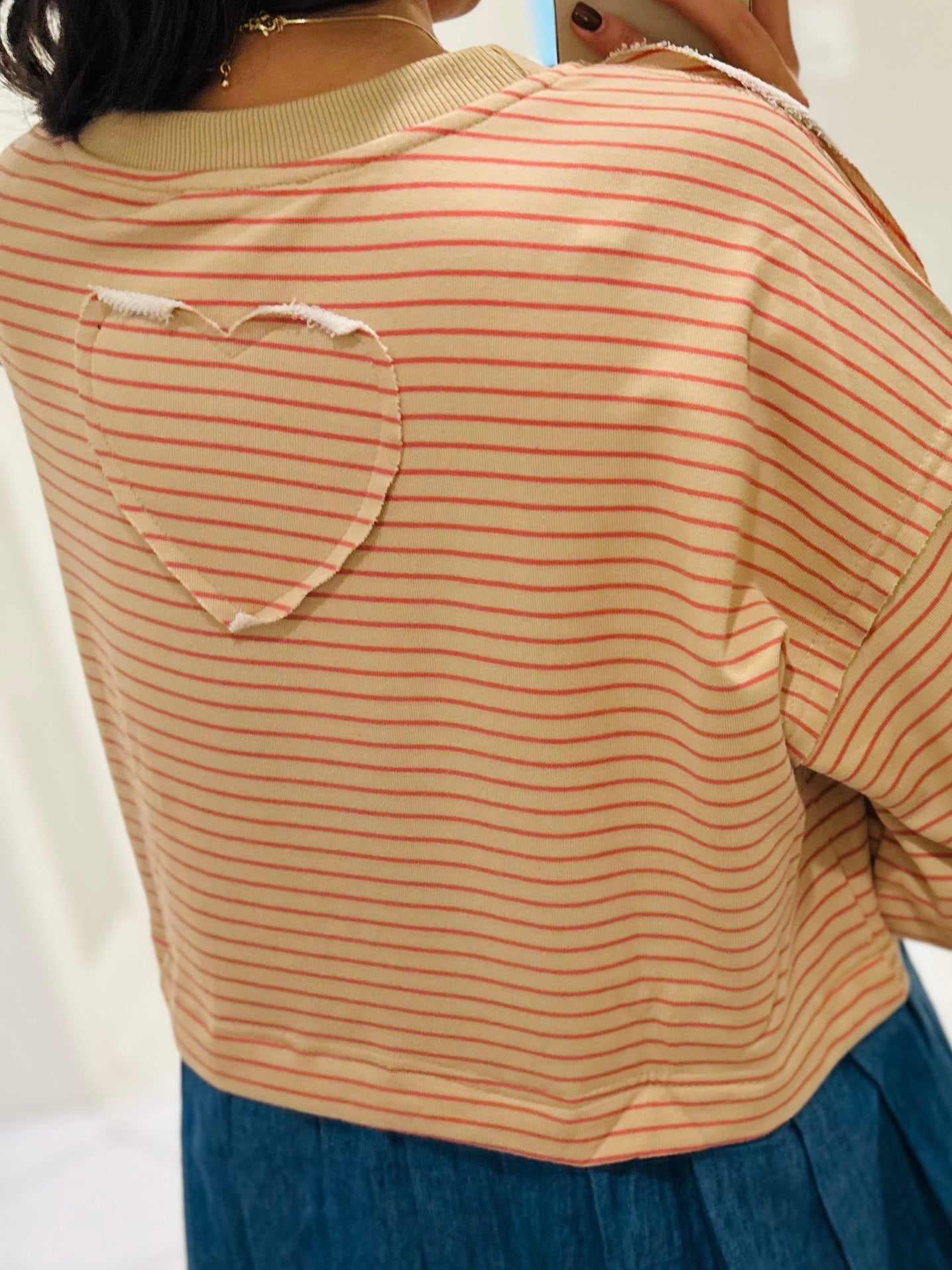 The Ella Long Sleeve Pleated Dress - Taupe / Denim