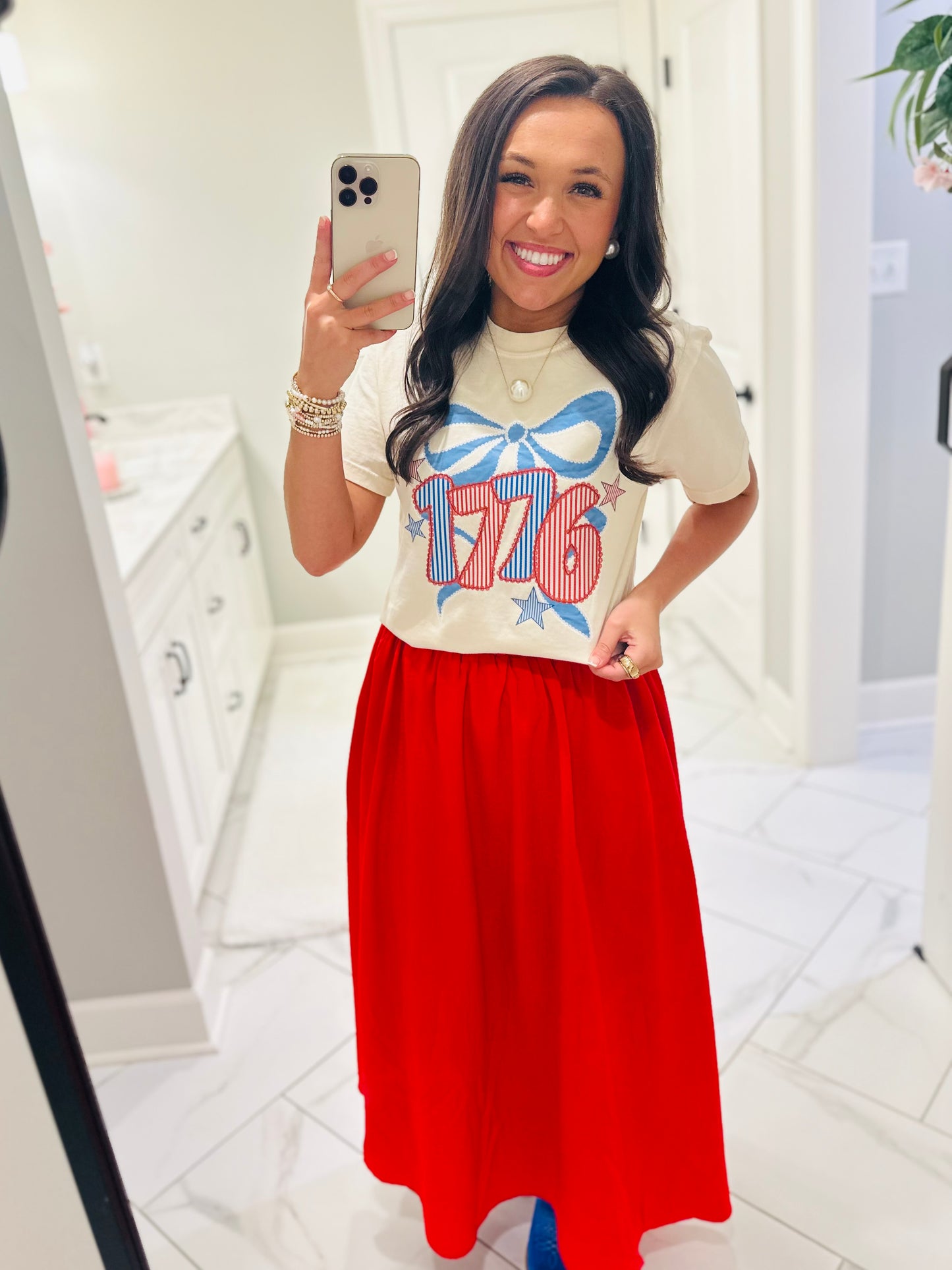 The 1776 Coquette Bow Tee