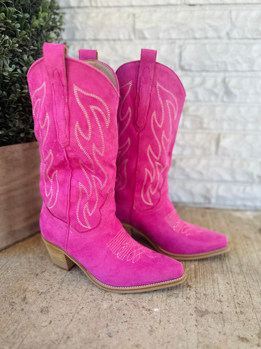The Odelia Hot Pink Boot