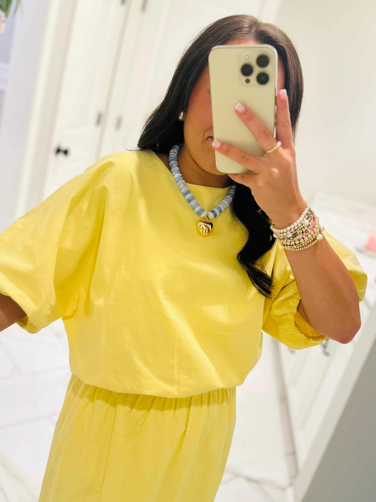 The Daisy Yellow Knit Top + Skirt Set