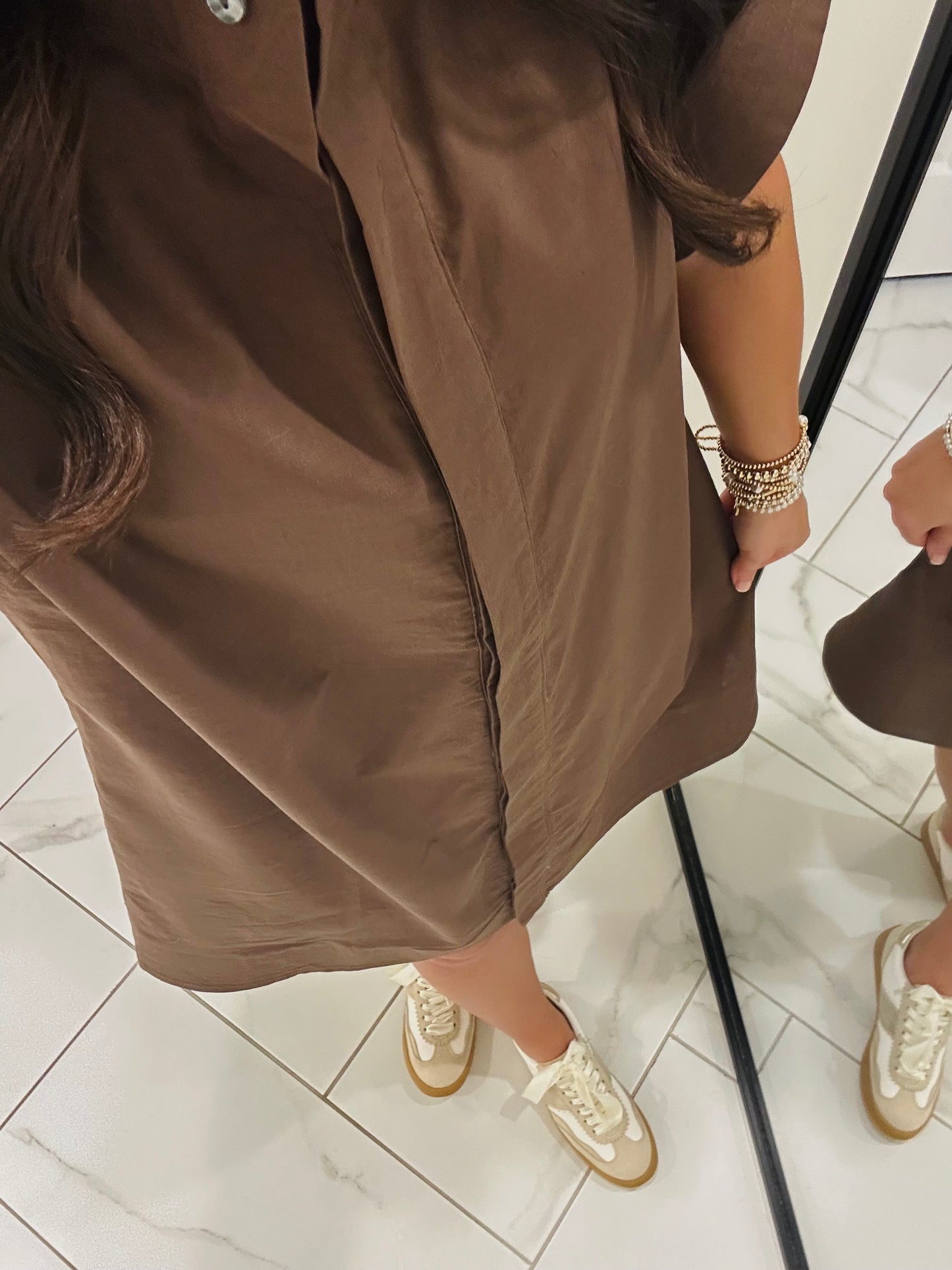 The Rach Brown Shirt Dress