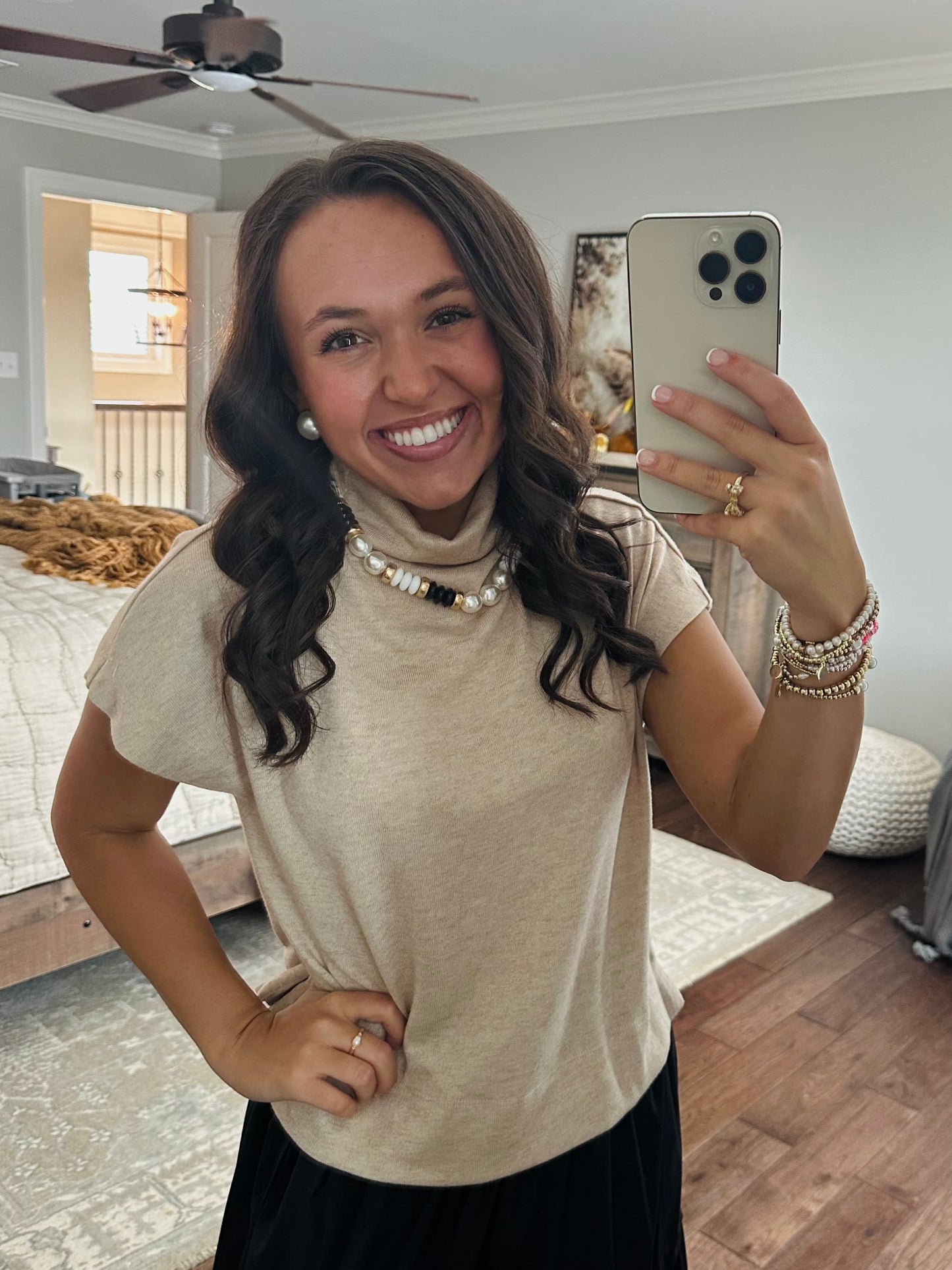 The Gabi Oatmeal Top