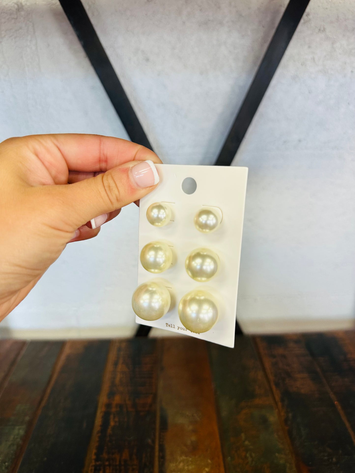 Classic Pearl Stud Earring Set - Statement