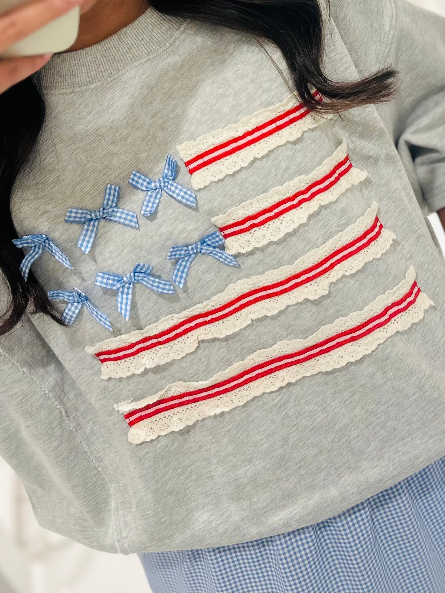 The American Flag Terry Knit Top