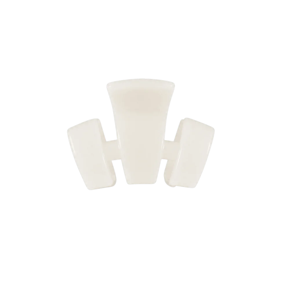 Classic Coconut White Petite Claw Clip