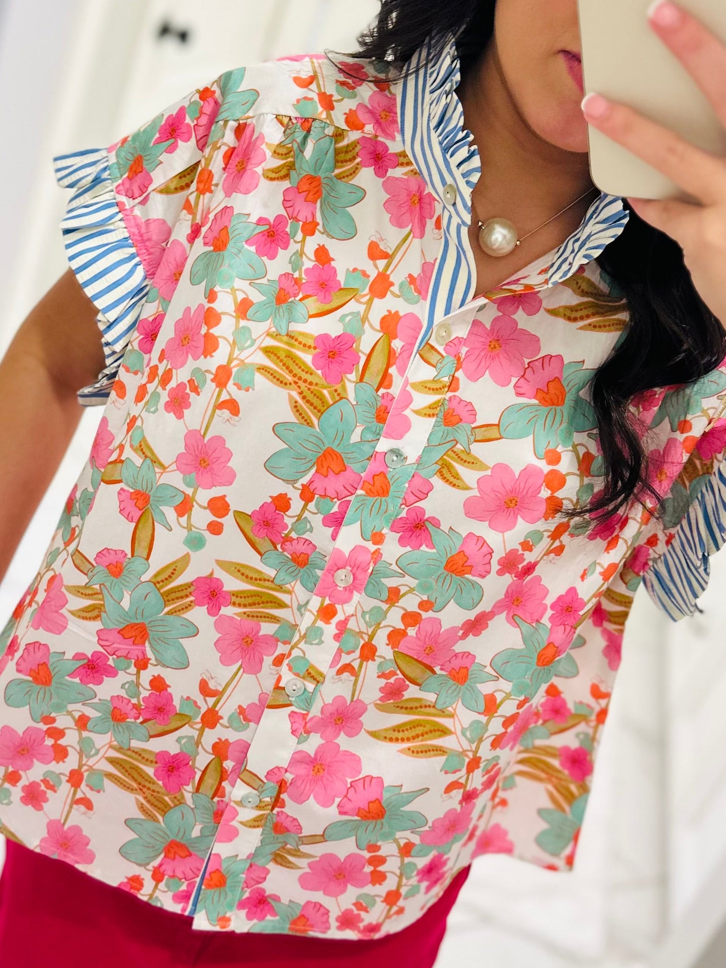 The Julie Floral Blossoms Top