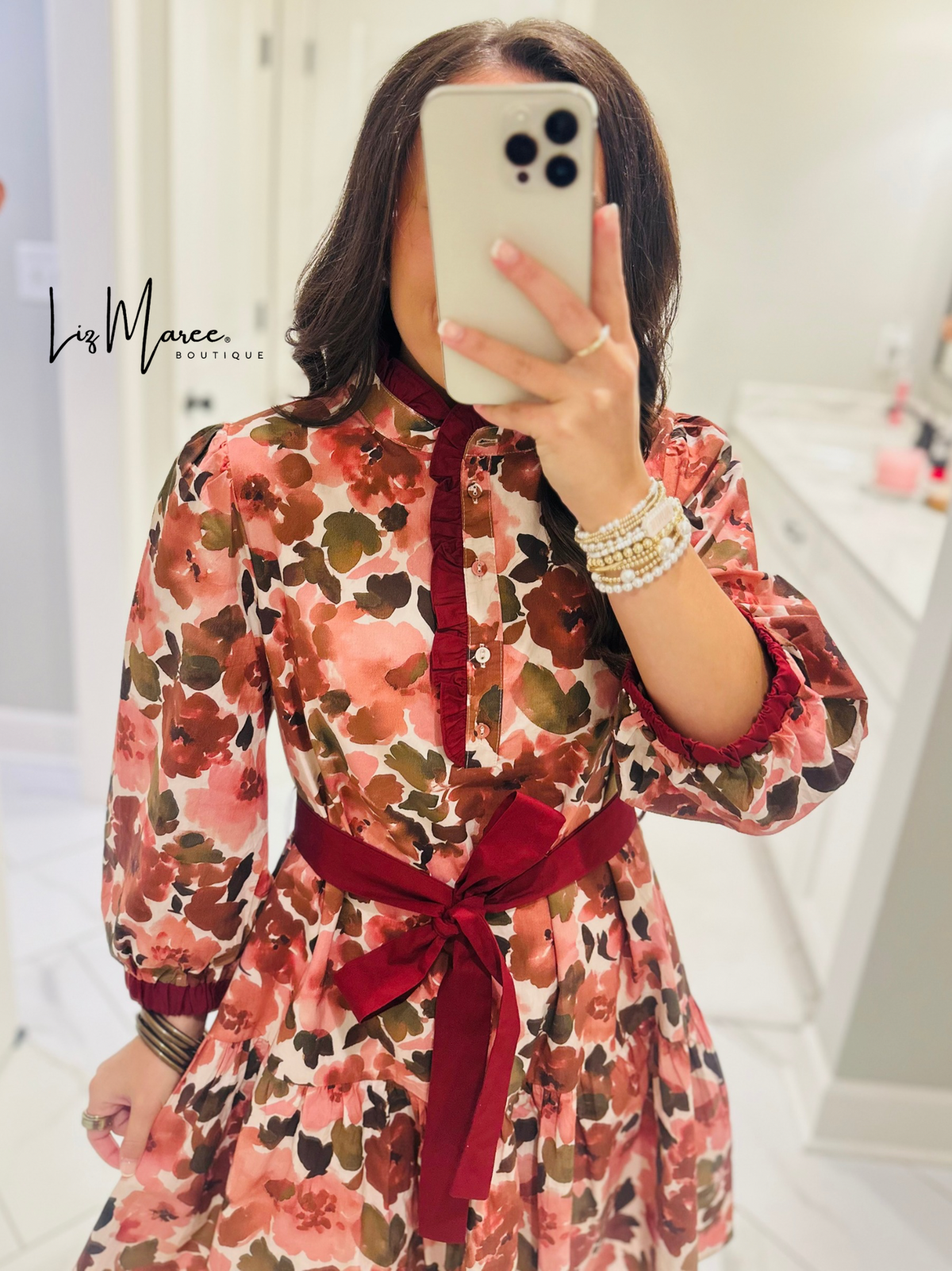 The Kayla Pink Mix Floral Dress