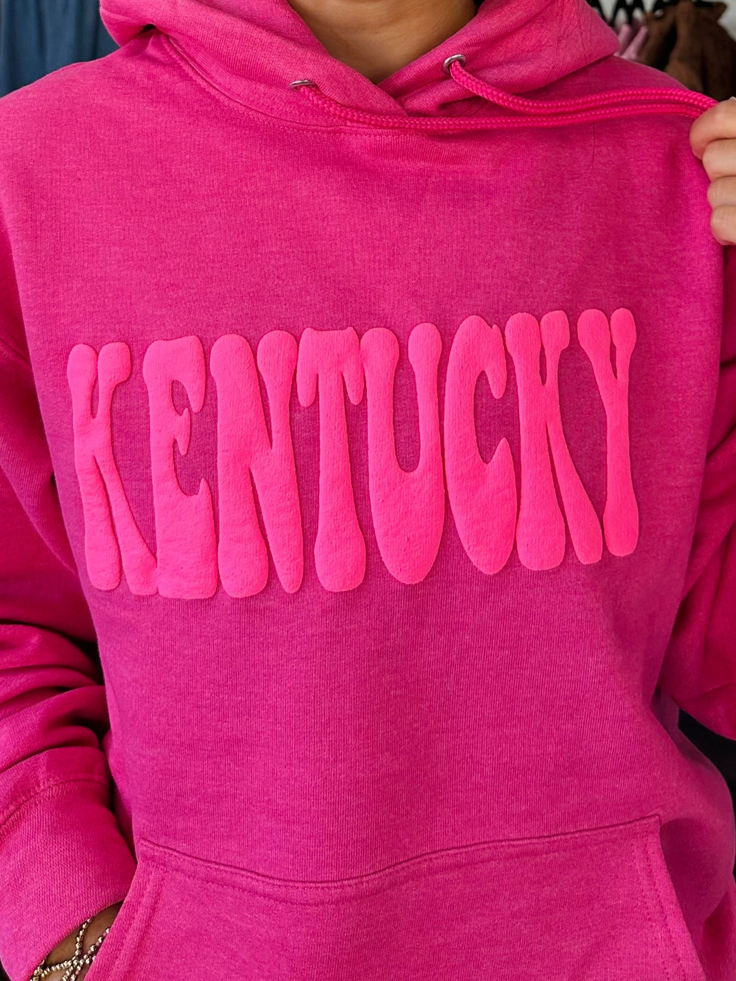 The Kentucky Puff Hot Pink Hoodie