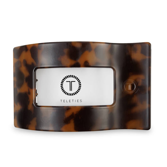 Tortoise Rectangle Flat Hair Clip
