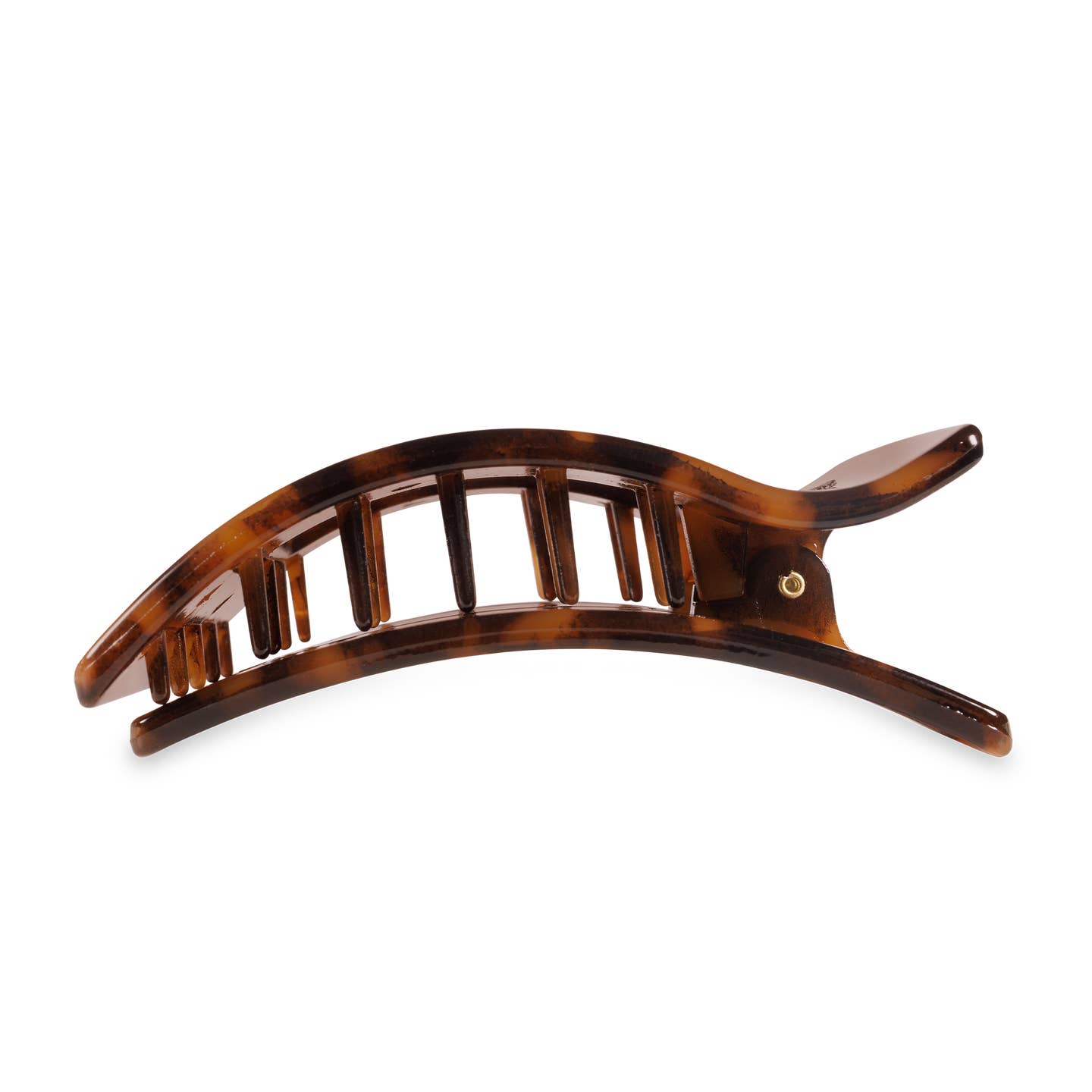 Tortoise Rectangle Flat Hair Clip