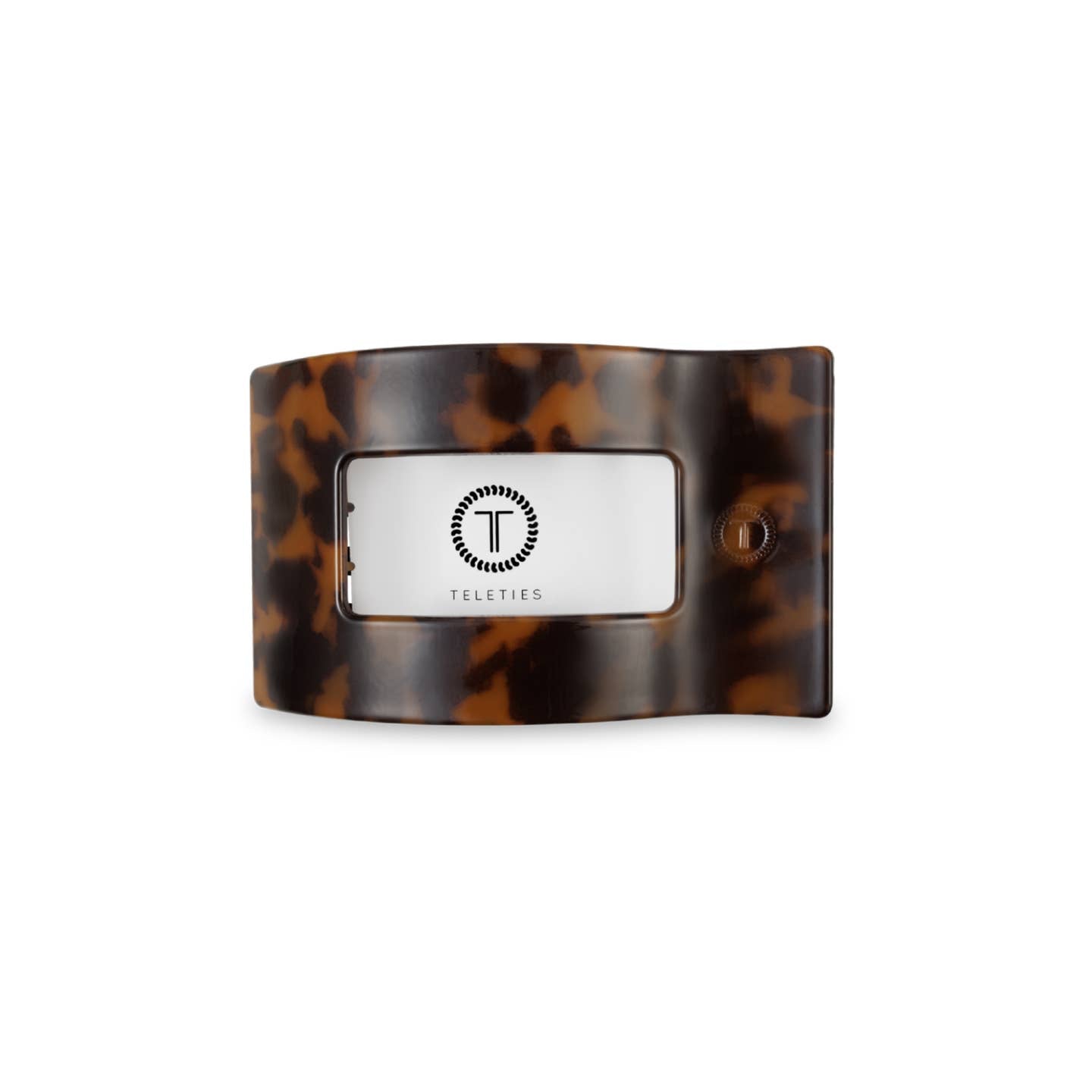 Tortoise Rectangle Flat Hair Clip