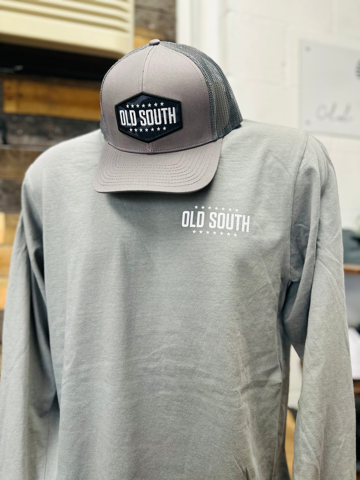 Blackout Camo Logo Long Sleeve Tee