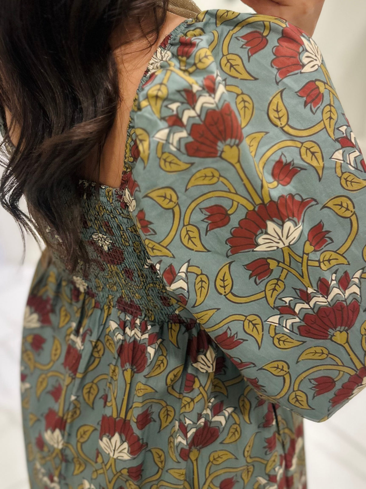 The Bryley Burgundy Floral Maxi Dress