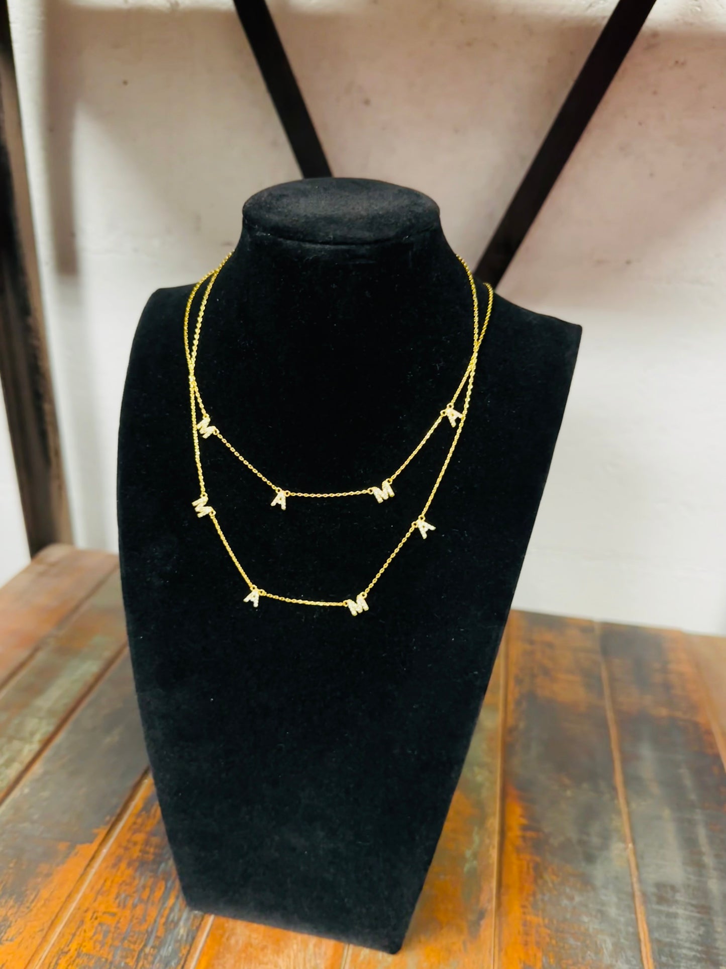 Dainty Gold Mama Necklace