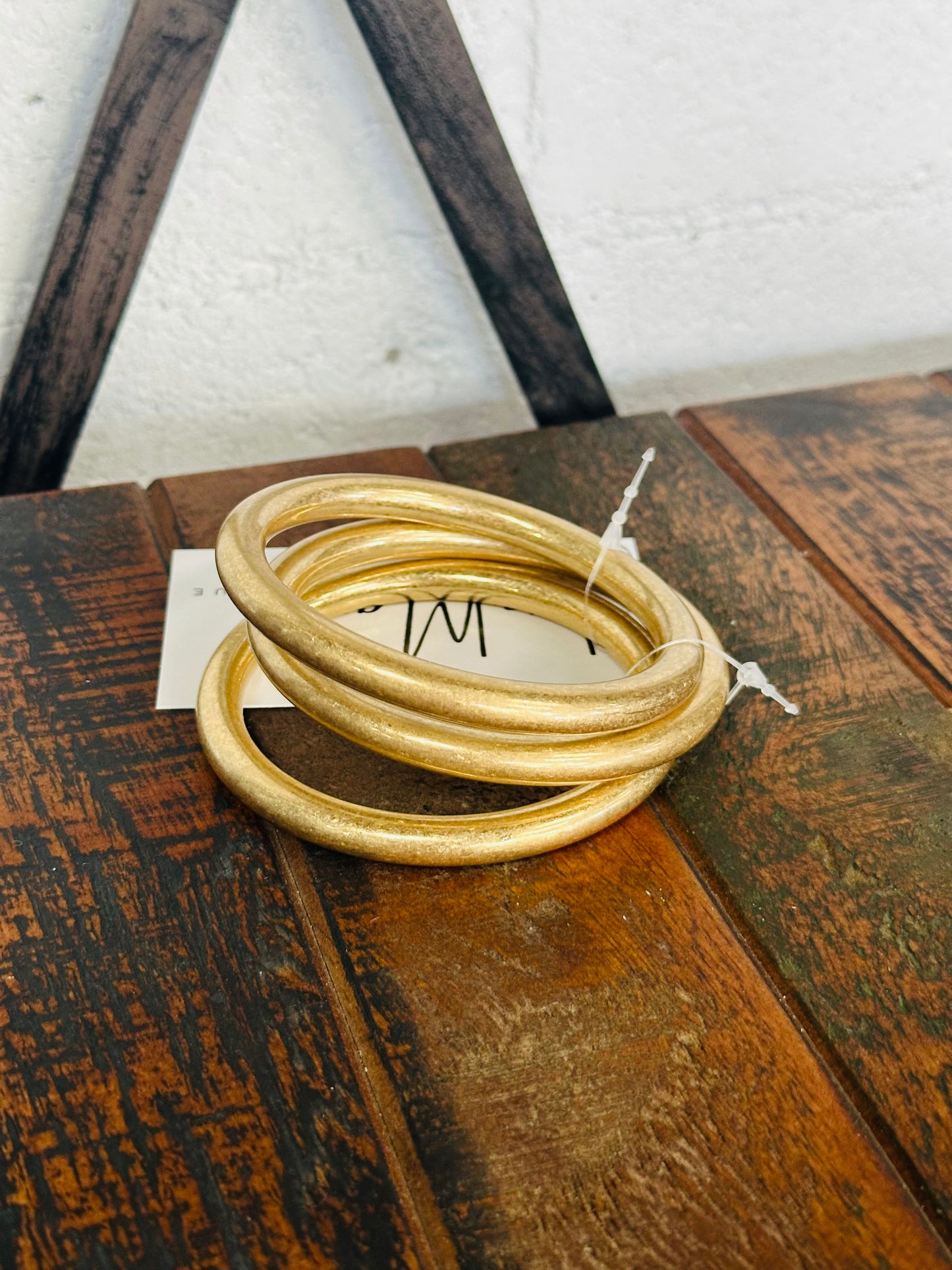 Matte Gold Bangles - Set of 3