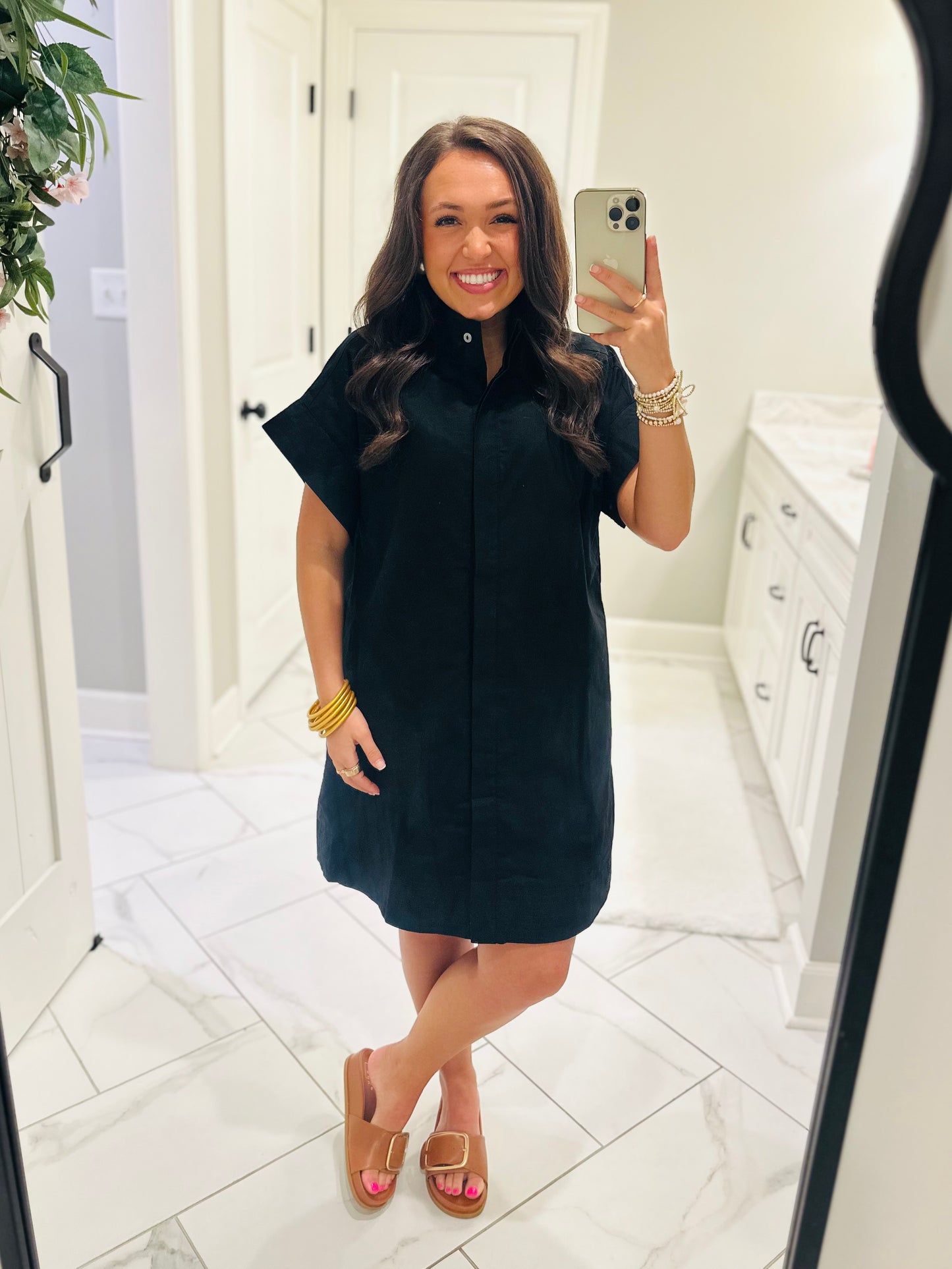 The Rach Black Shirt Dress
