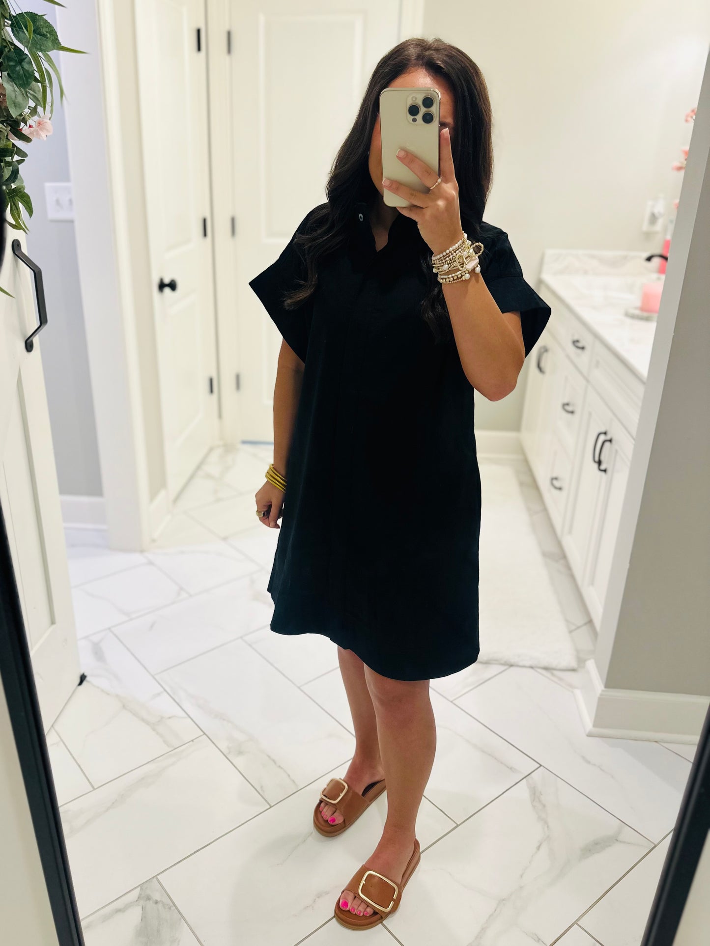 The Rach Black Shirt Dress