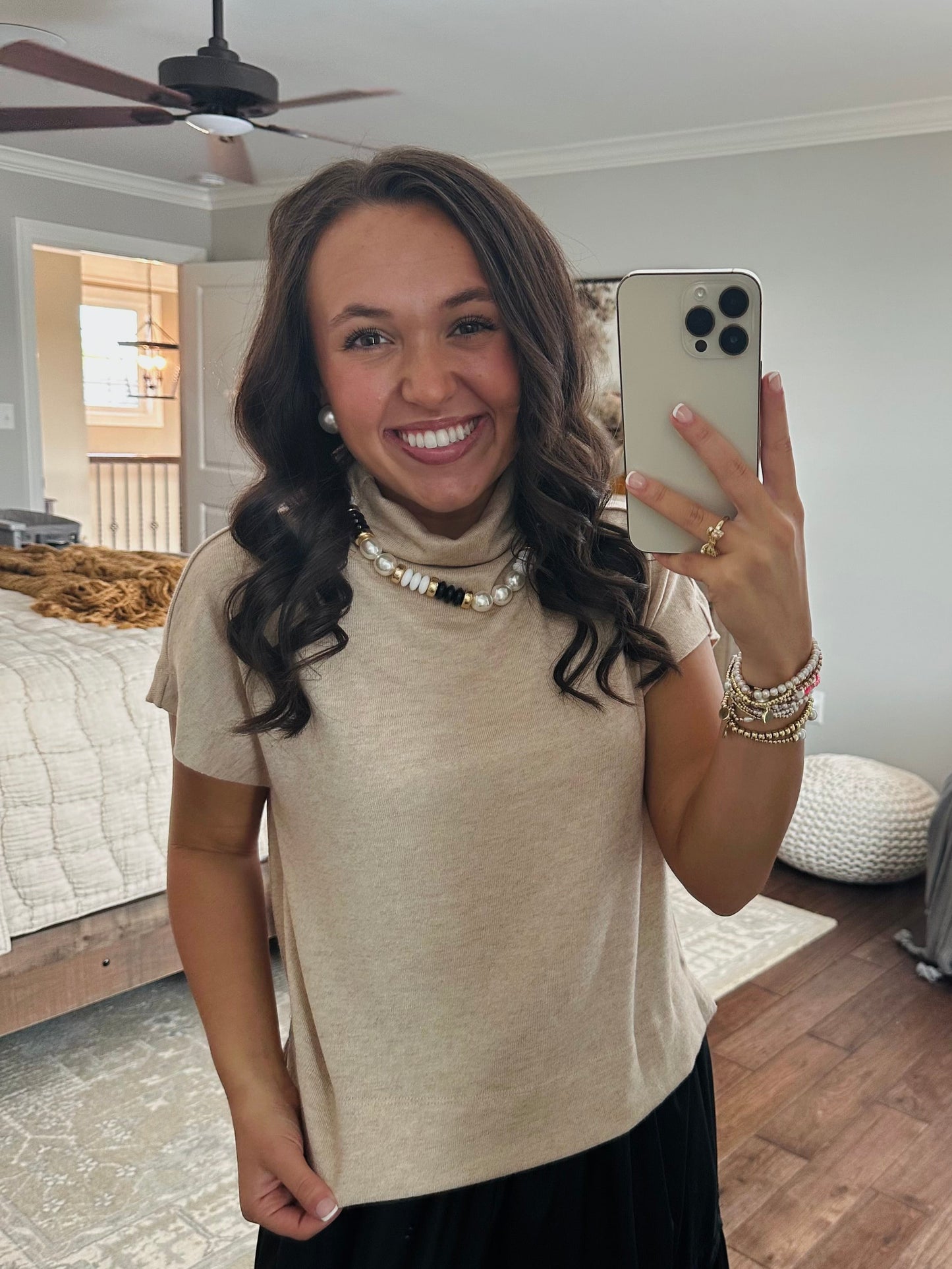 The Gabi Oatmeal Top