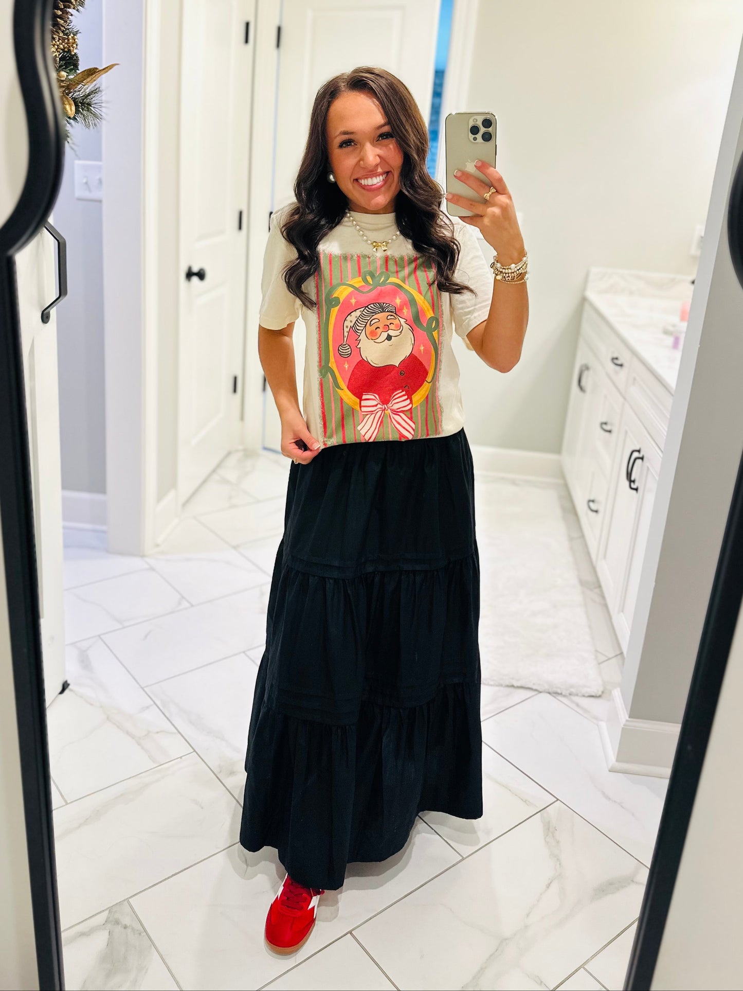 The Retro Santa Christmas Tee