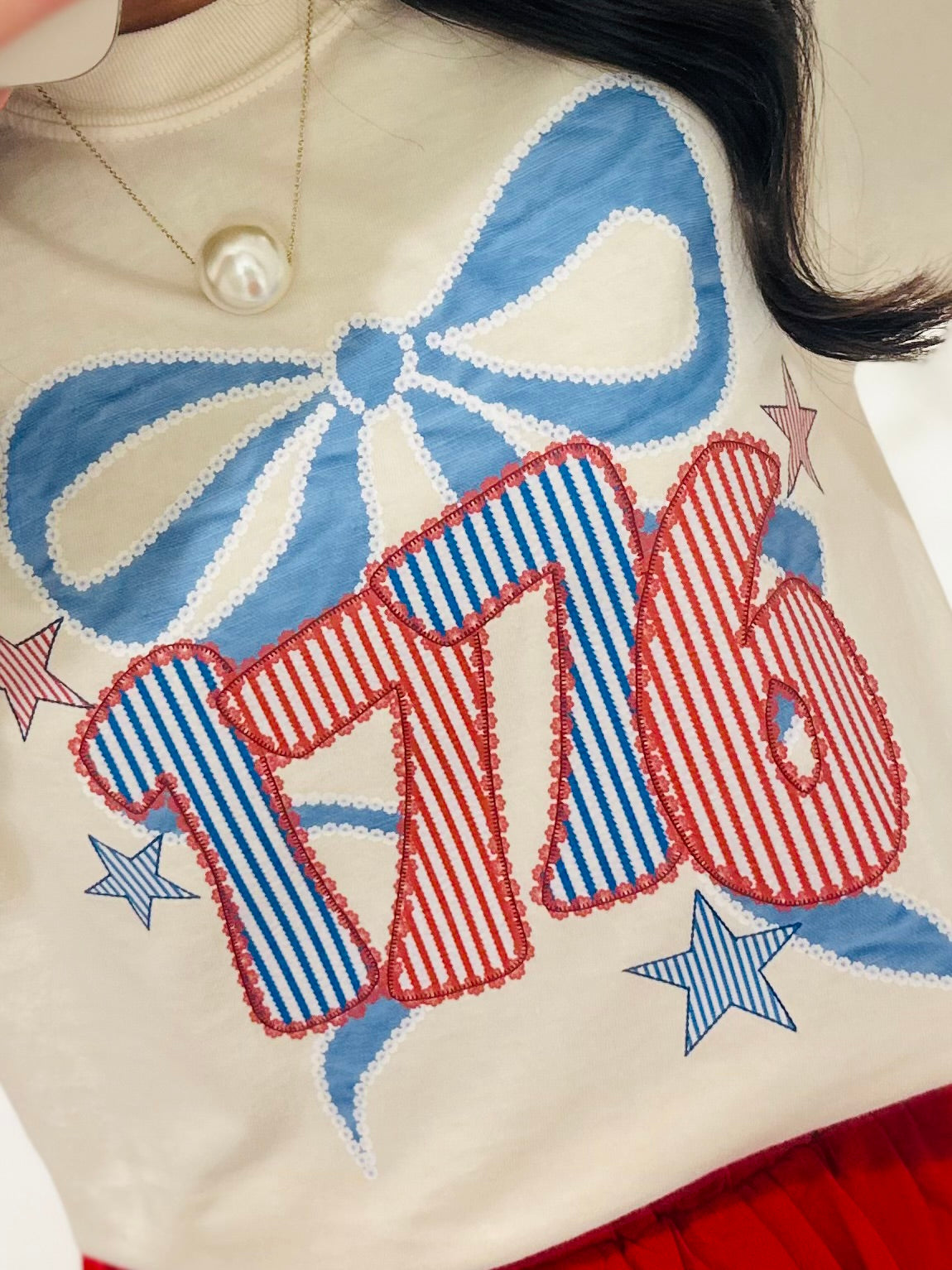 The 1776 Coquette Bow Tee