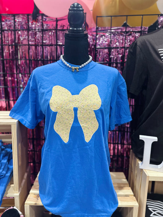 The Vintage Bow Appliqué Embroidered Tee
