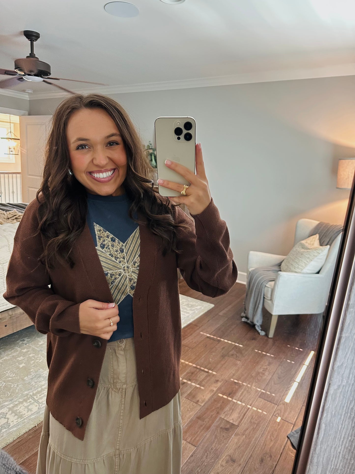 Let's Get Cozy Brown Cardigan