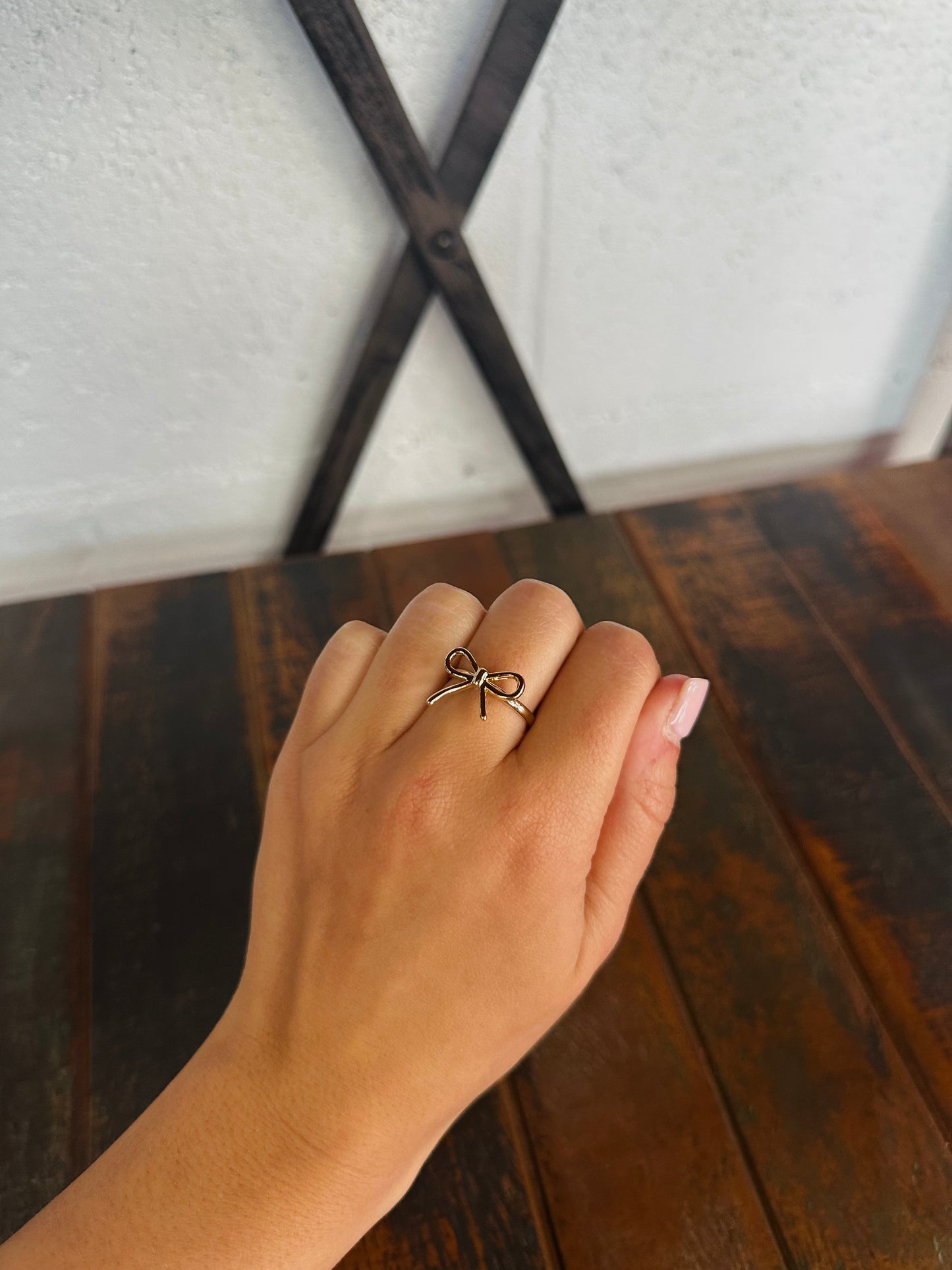 Gold Bow Knot Ring