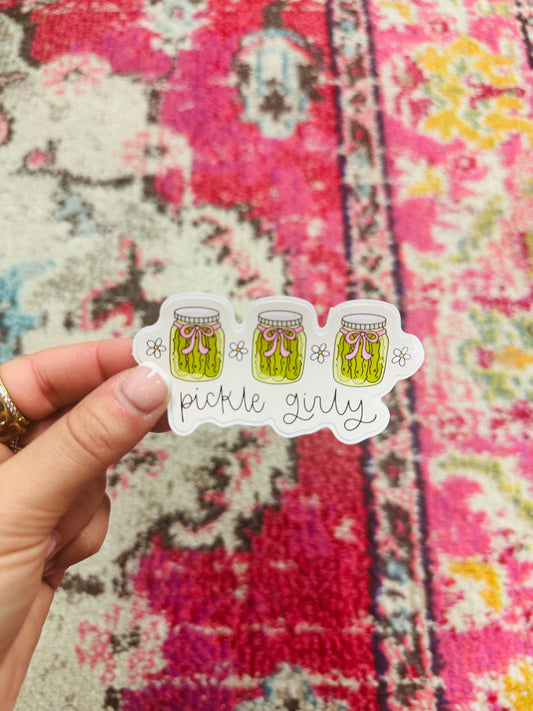 Pickle Girly Sticker