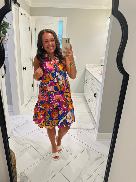 The Eveline Floral Tiered Dress