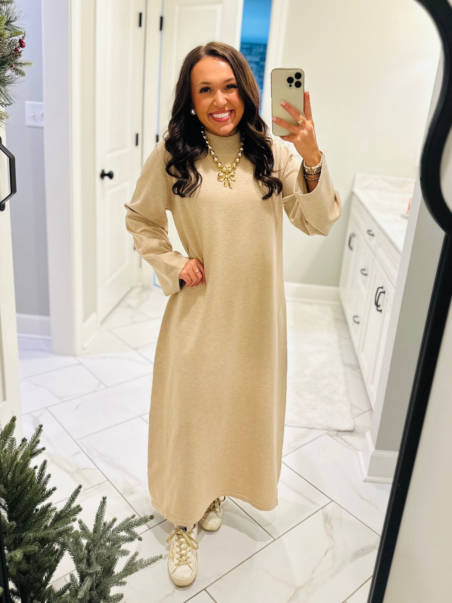 The Sand Sweater Midi Dress