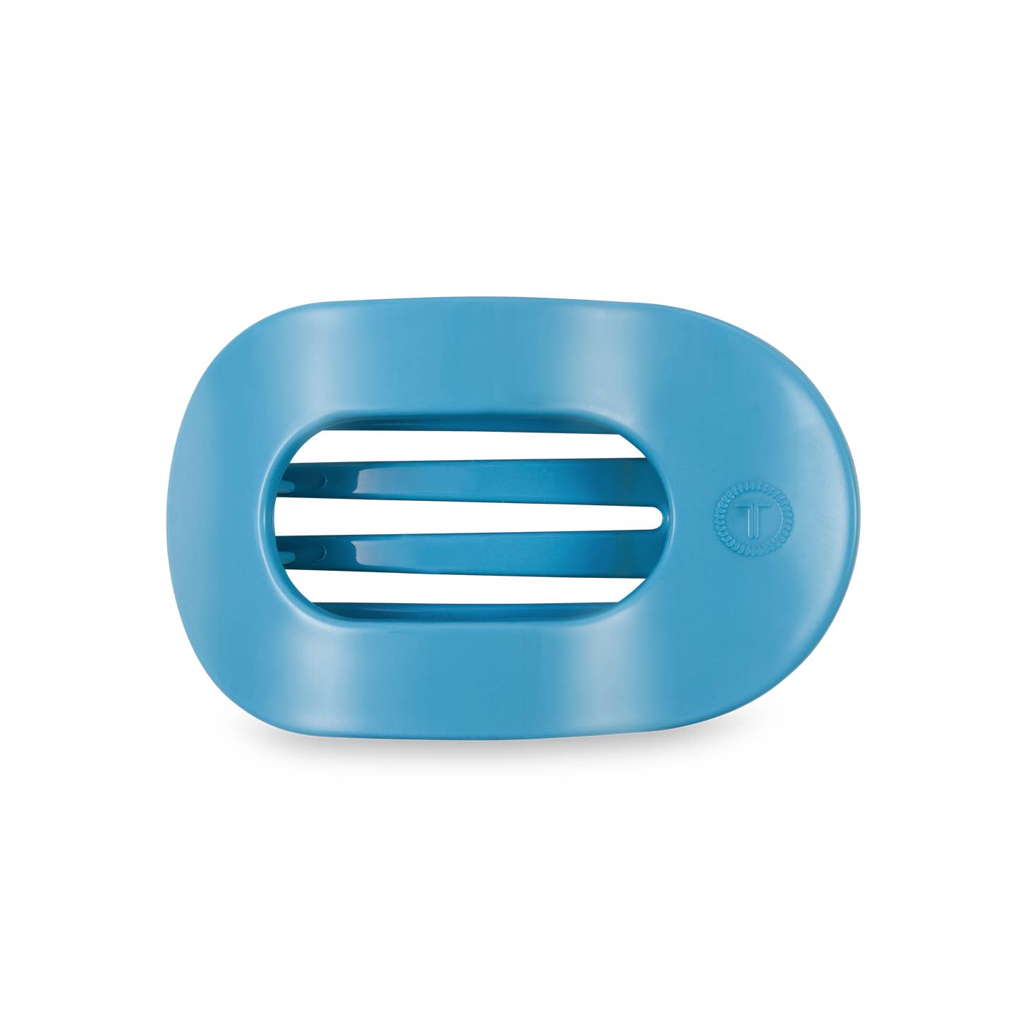 Summer Sky Blue Round Flat Hair Clip