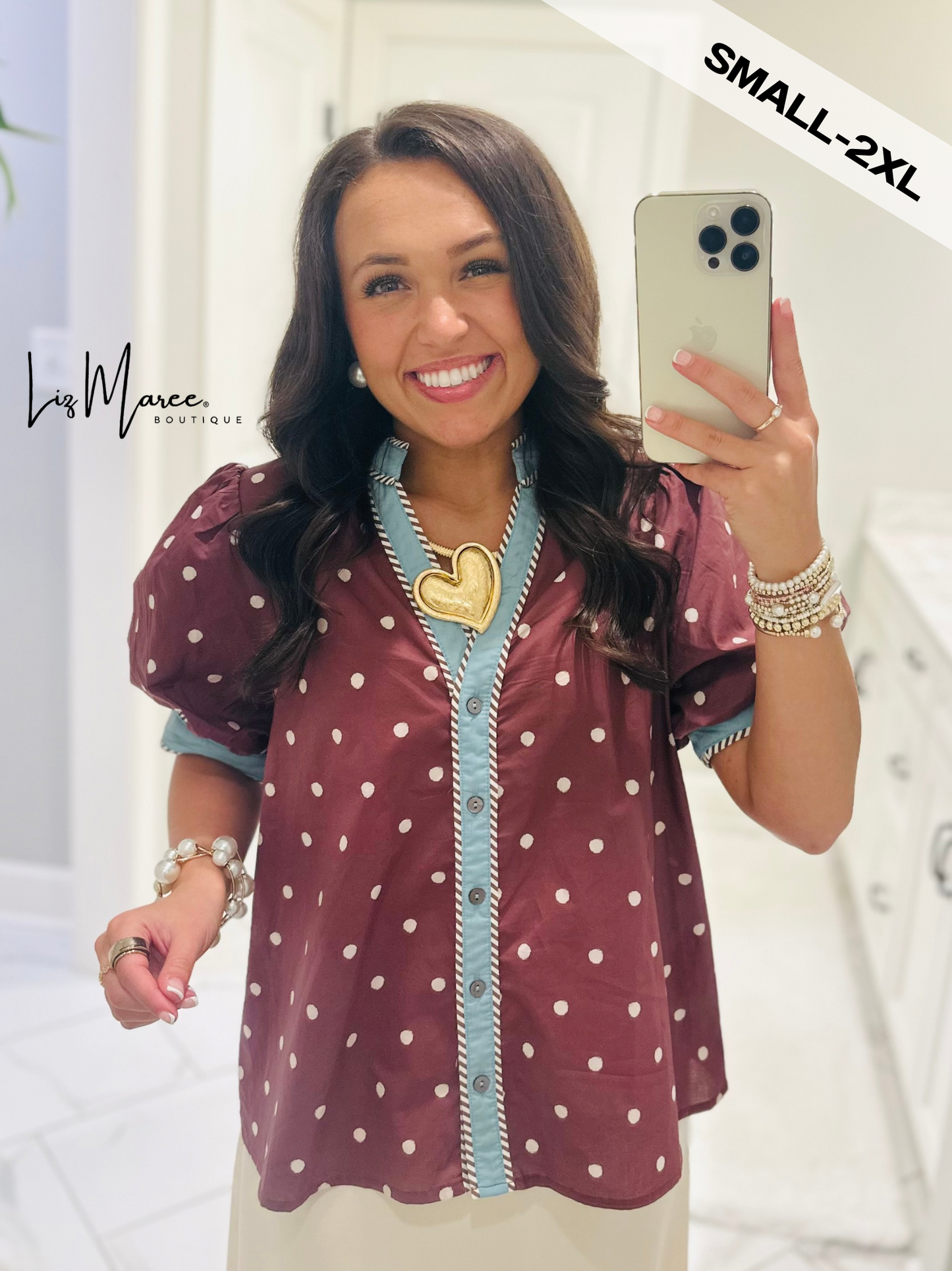 The Abbie Brown Polka Dot Top