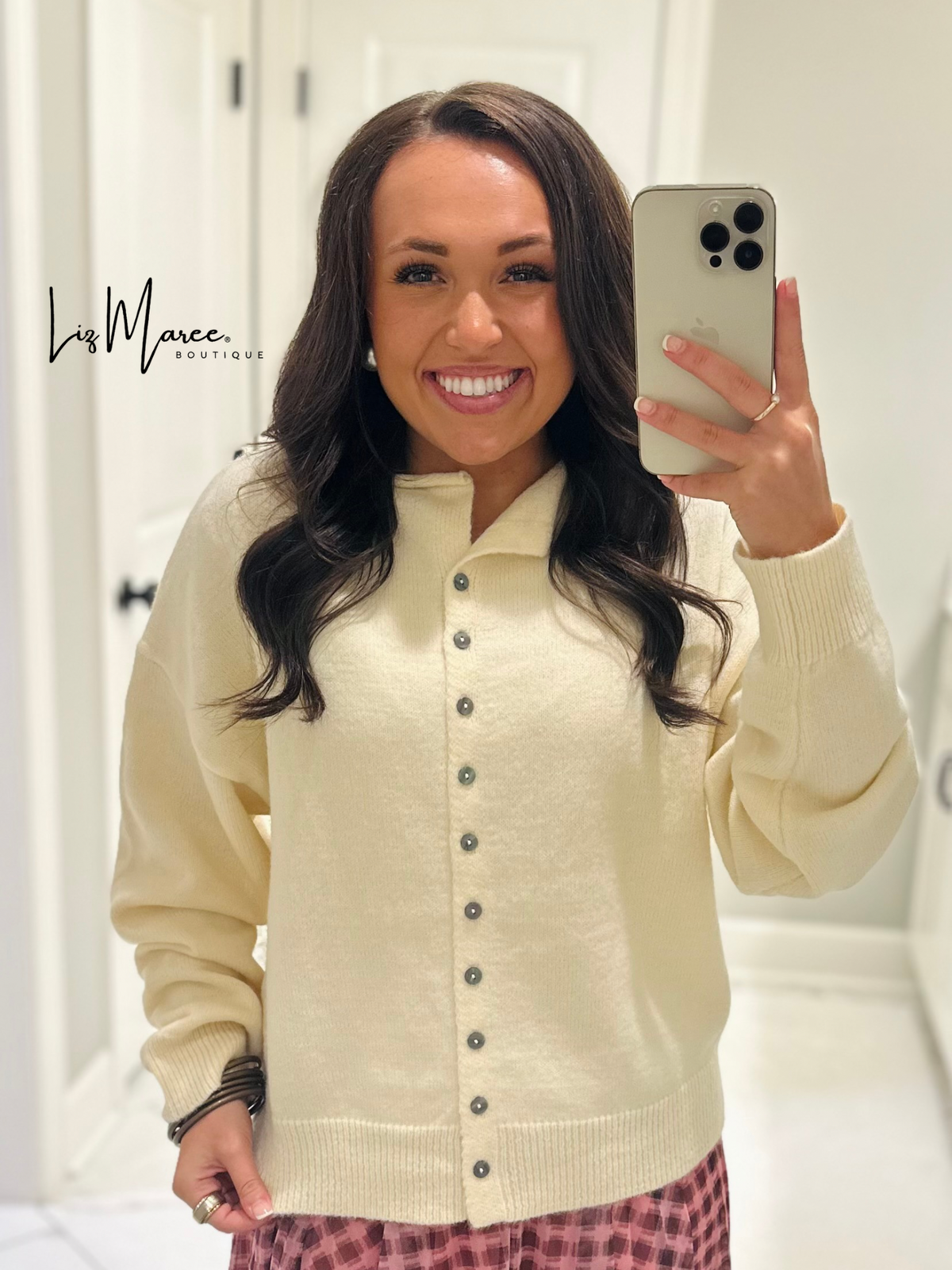 The Myra Cream Piper Cardigan