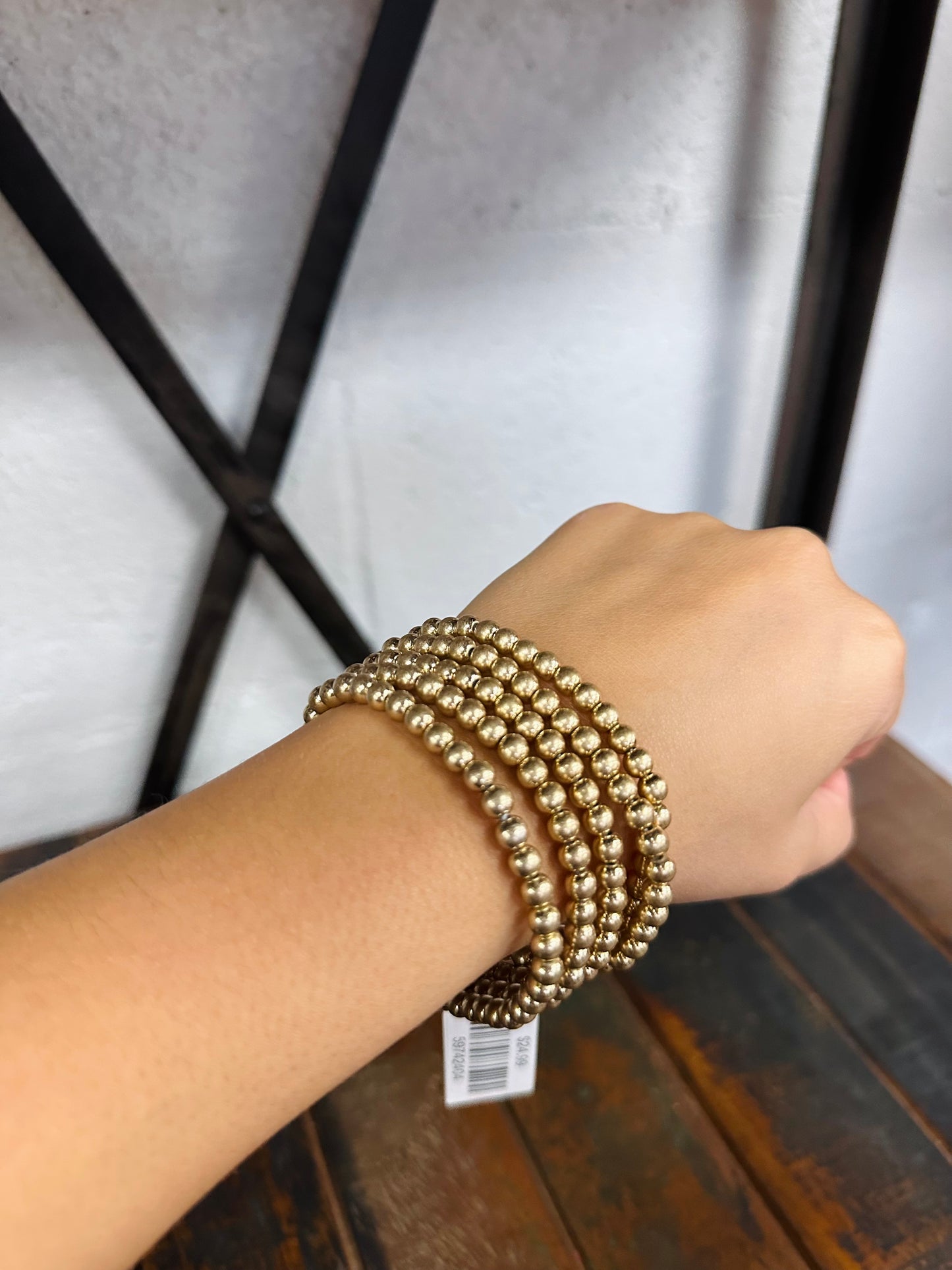 Go-To Golden Bead Bracelet Set