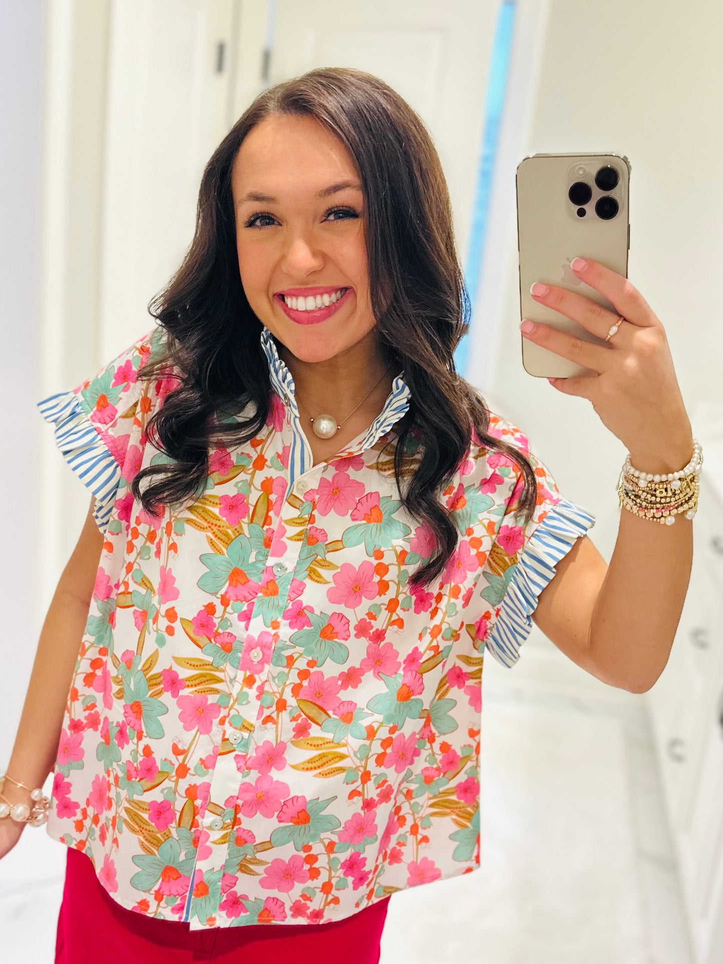 The Julie Floral Blossoms Top