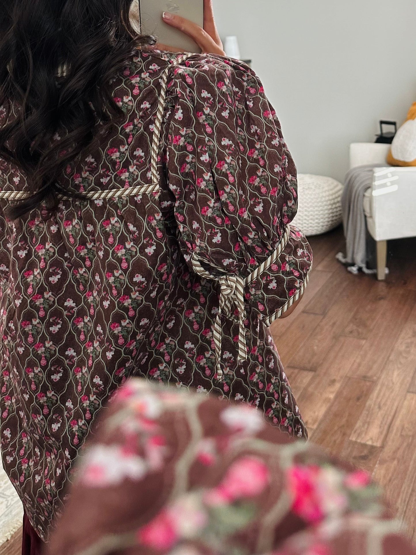 The Lottie Brown Floral Top