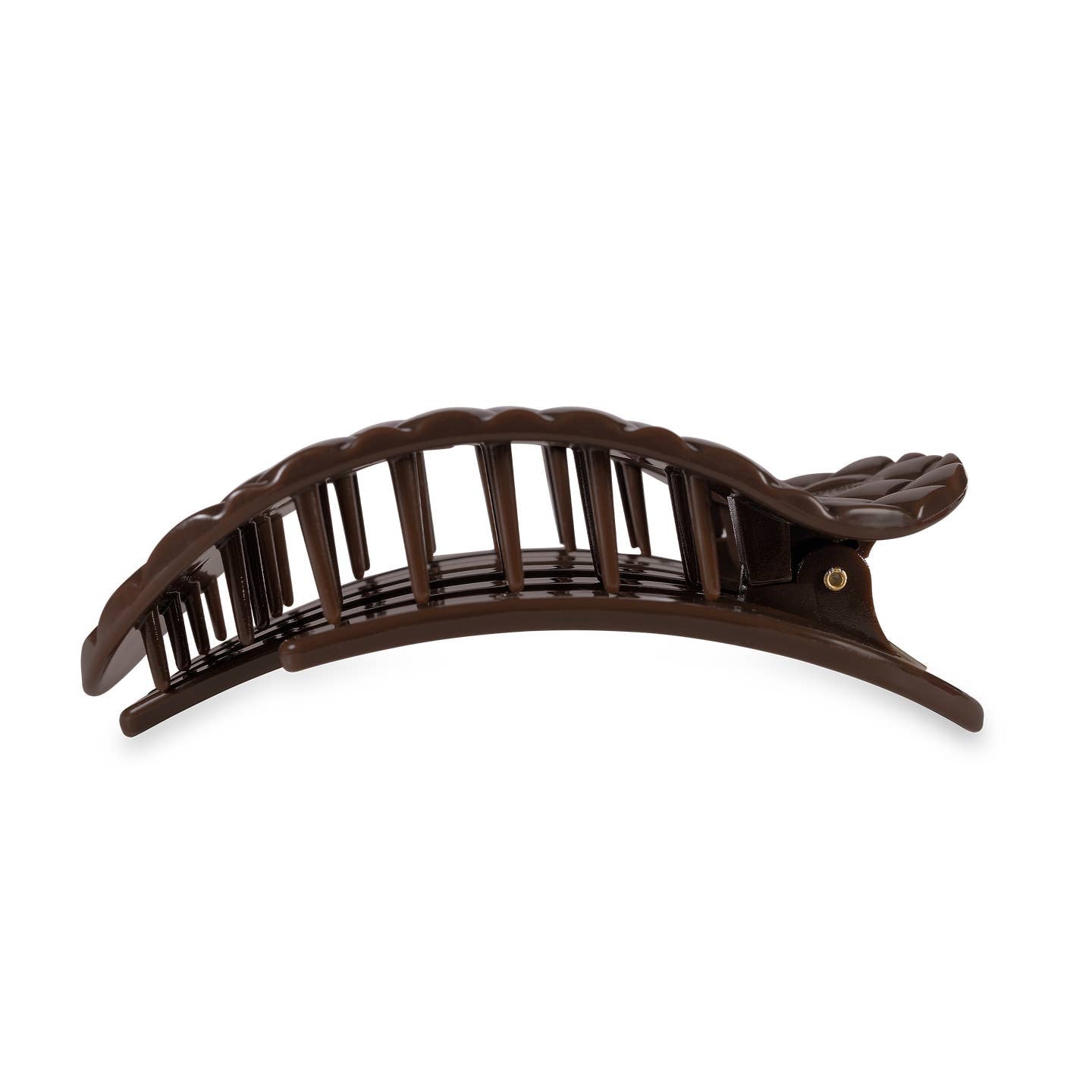 Truly Taupe Quilted Round Flat Hair Clip