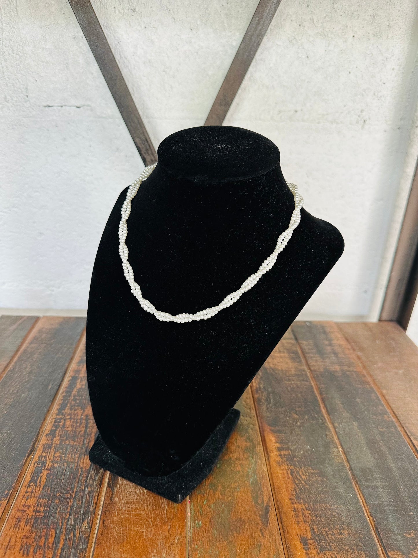 Twisted Pearl Necklace