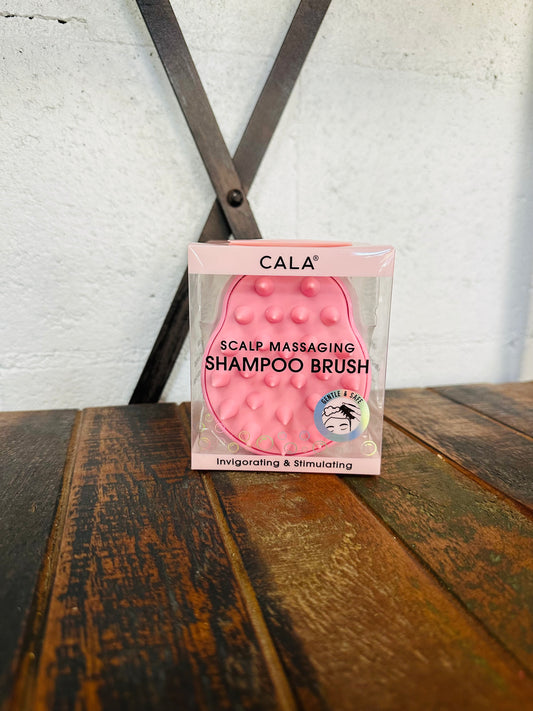 Pink Scalp Massaging Shampoo Brush