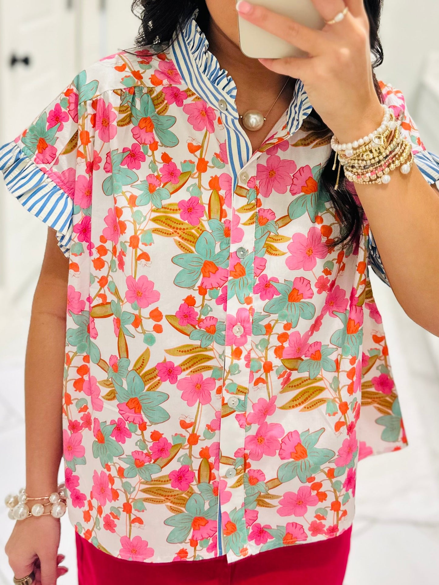 The Julie Floral Blossoms Top