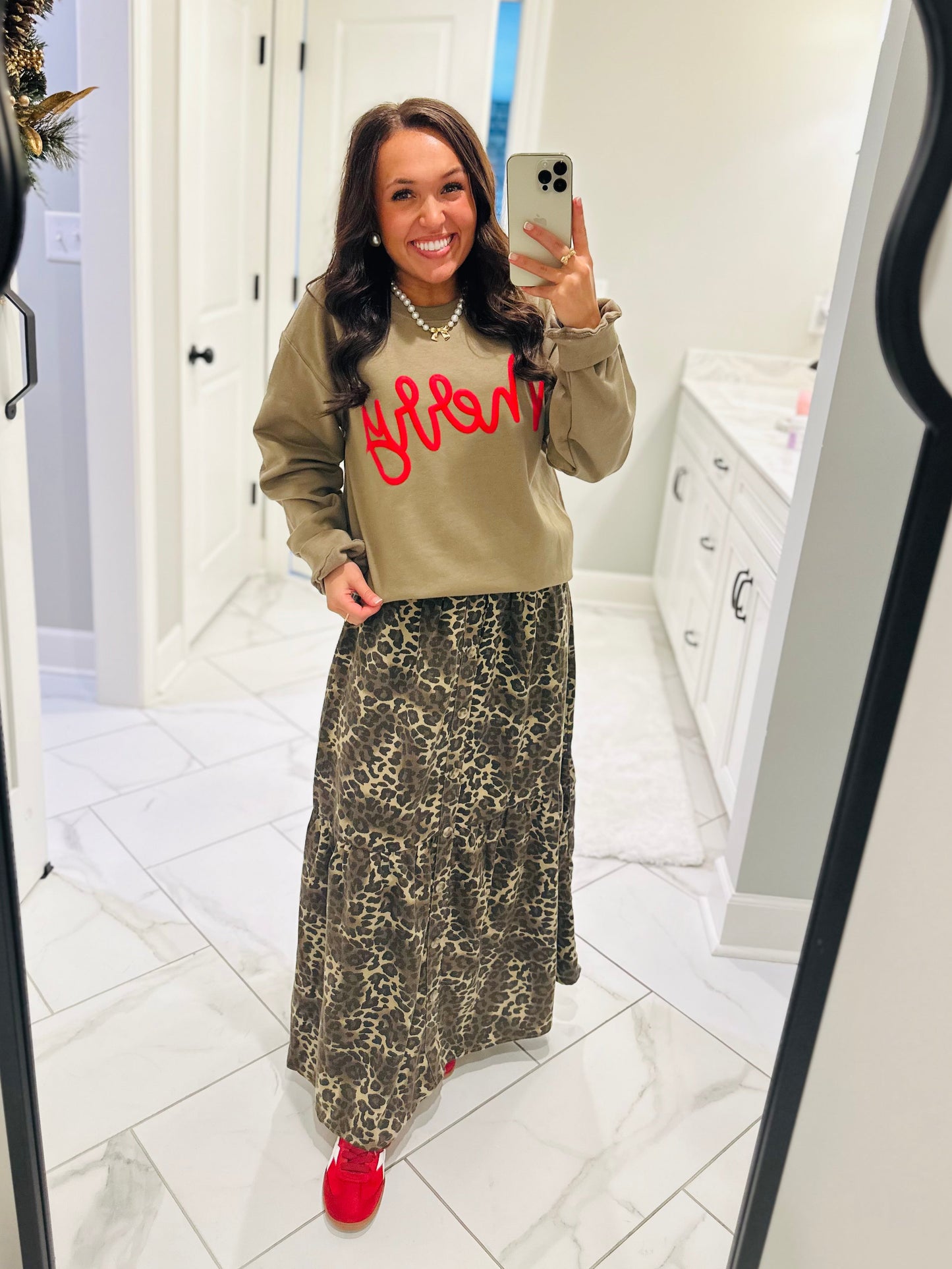 The Merry Red Puff Sweatshirt