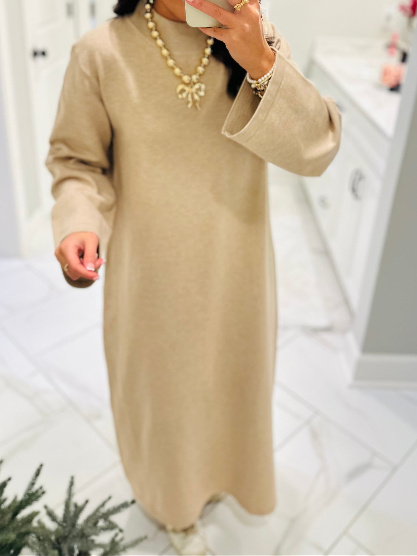 The Sand Sweater Midi Dress