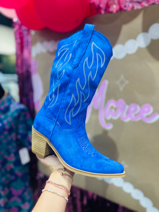 The Odelia Cobalt Blue Boot