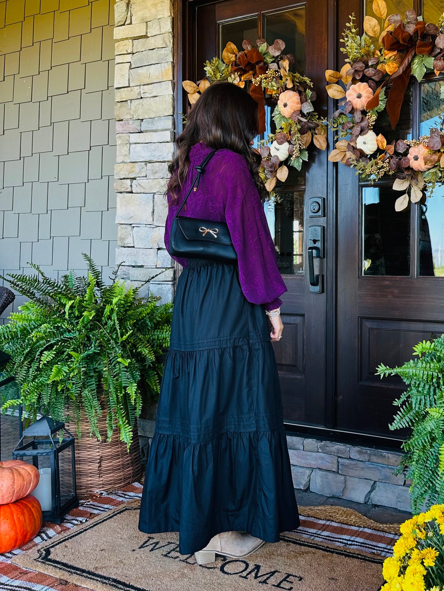 The Isabella Gold Bow Shoulder Bag