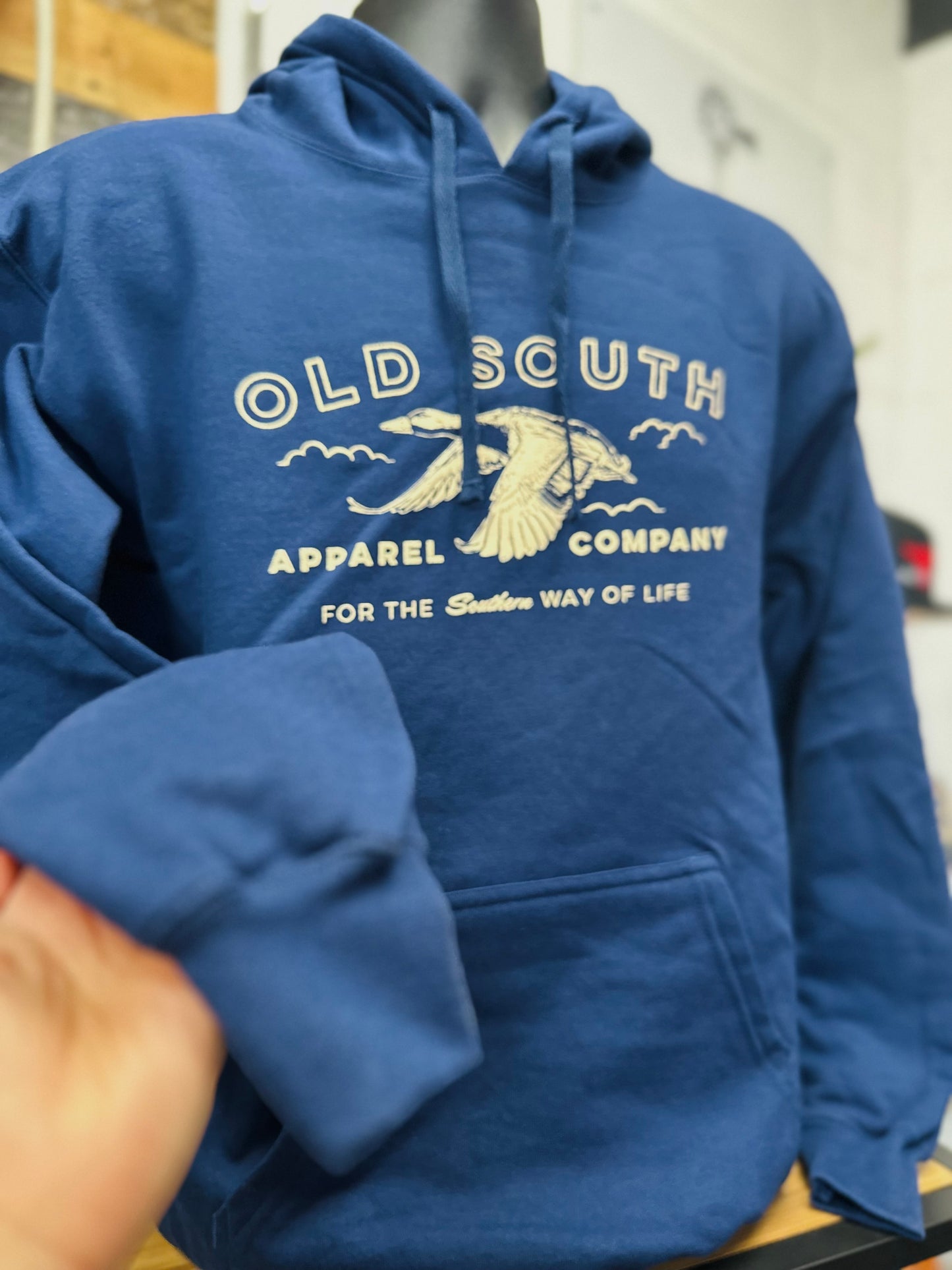 Flying Duck Navy Hoodie