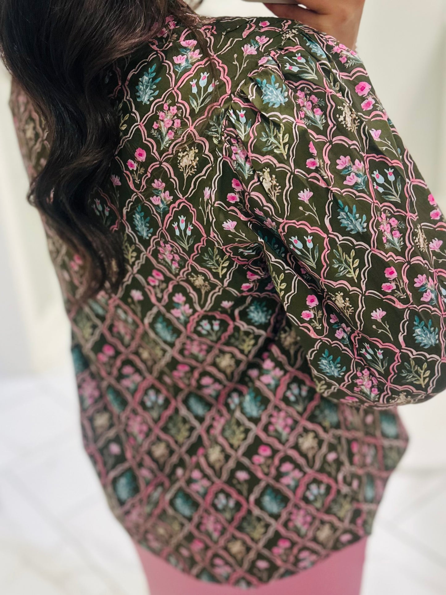 The Lilah Brown Floral Top