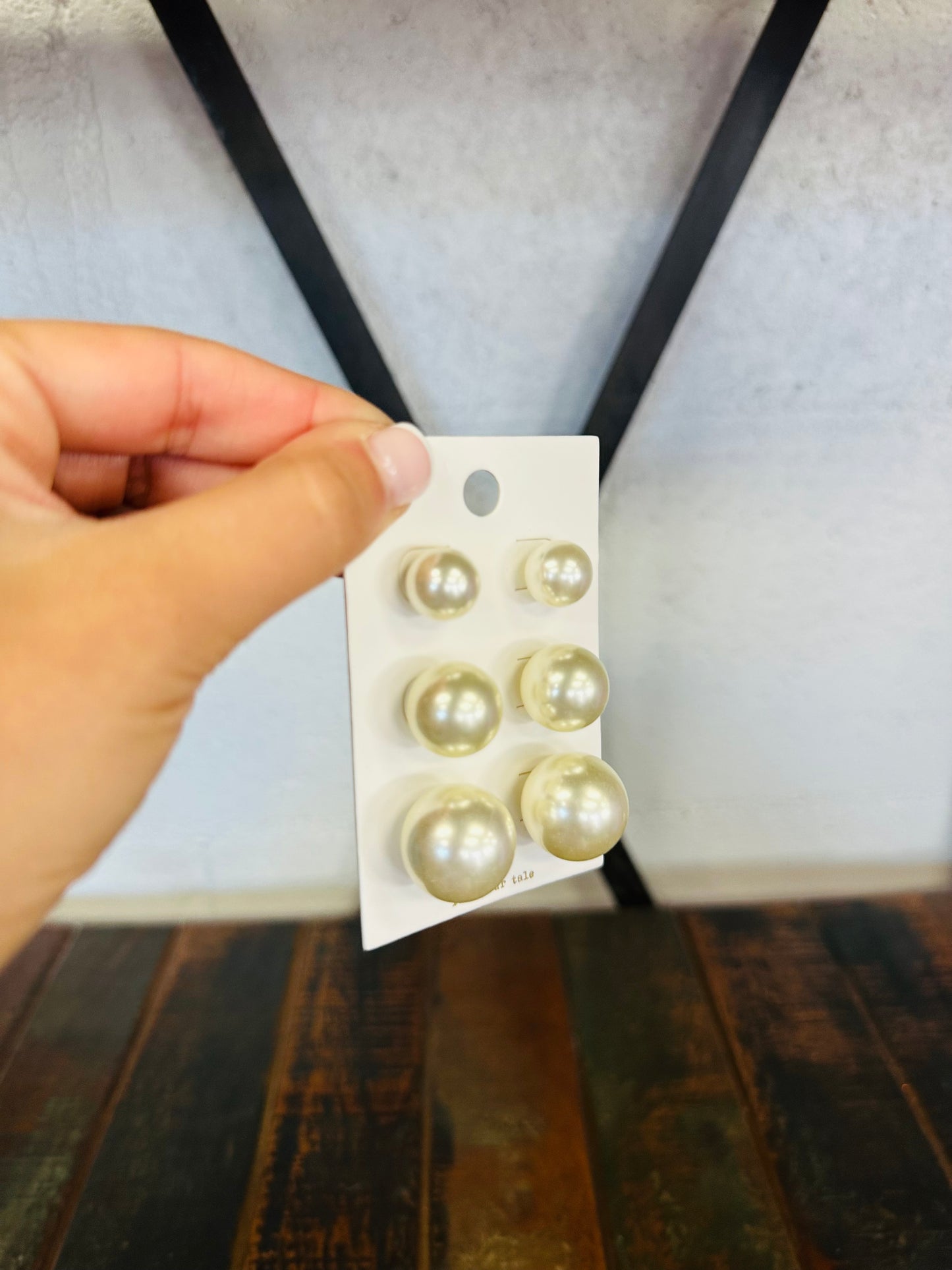 Classic Pearl Stud Earring Set - Statement